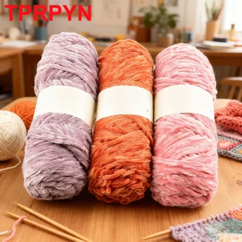 Soft Chenille Velvet Yarn 1
