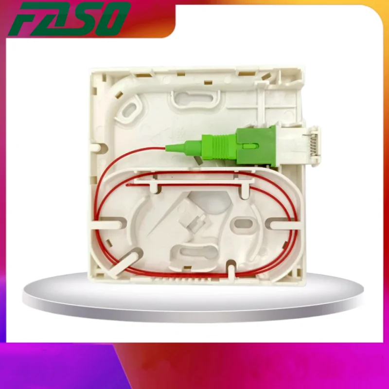SFR 로고가 있는 단일 모드 소켓 PTO 박스 세트, 프랑스 광섬유 터미널 정션 박스 패널 박스, FTTH SC/APC 1 코어, 40PCs