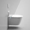 YYHC-Bathroom bidet foot sensor auto automatic flush intelligent wc complete set wall hung smart toilet with tank smart hanging 5