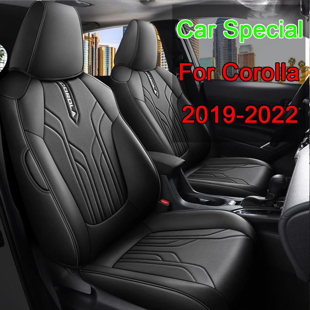 

Специальные автомобильные чехлы на сиденья для Toyota Corolla 2019 2020 2021 2022 полностью закрытые Водонепроницаемые кожаные подушки на сиденья защитный чехол
