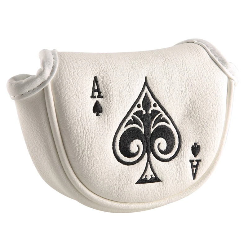 Golf Putter Cover Half Mallet Putter Headcover Magnetic Club Protector Per Odyssey,Scotty Cameron,Taylormade,Cleveland