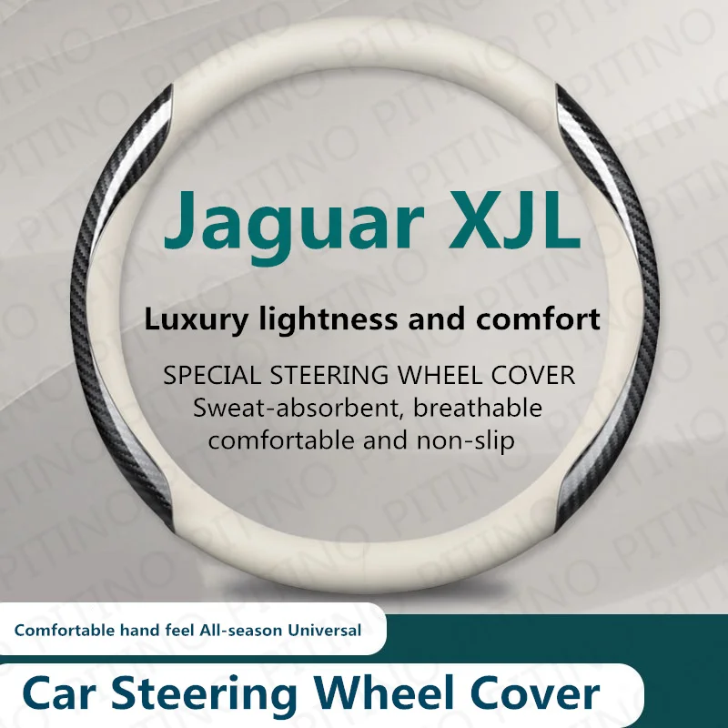 

Чехол рулевого колеса автомобиля для Jaguar XJL противоскользящие износостойкие поглощающие пот 37-38 см внутренние рулевые Чехлы аксессуары