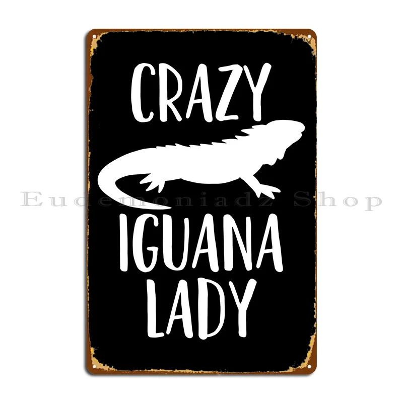 Iguana Iguana Lady Lizar Metal Signs Decorazione Del Club Soggiorno Stampa Wall Cave Tin Sign Poster