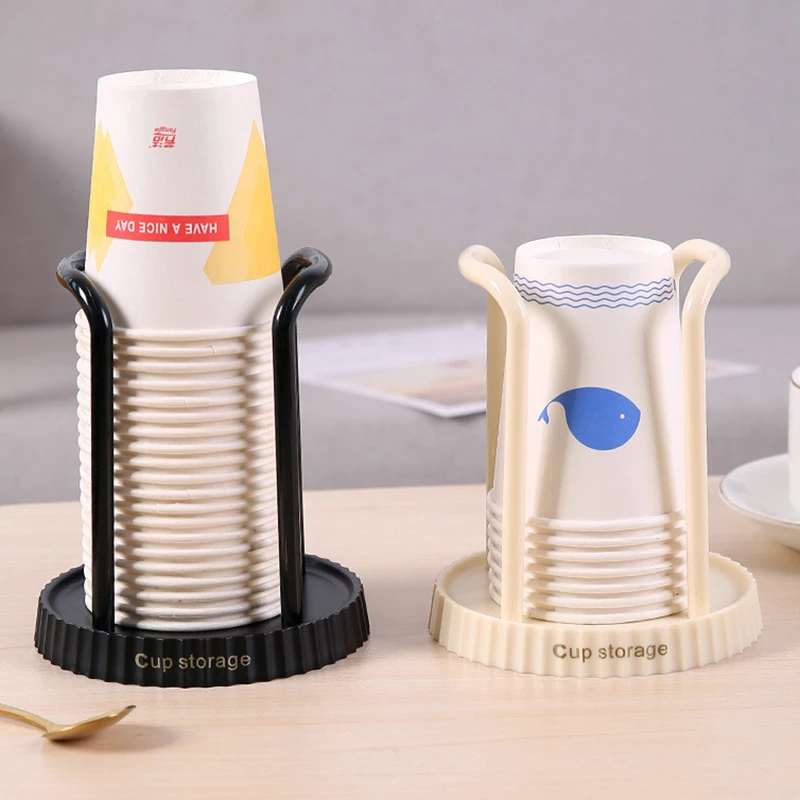 Cup Storage Holder Paper Cup Dispenser Paper Cup Storage Holder Rack Shelf Water Tea Cups Dispenser Mug Display Stand Organizer Supplies Home Organization Storage Tool