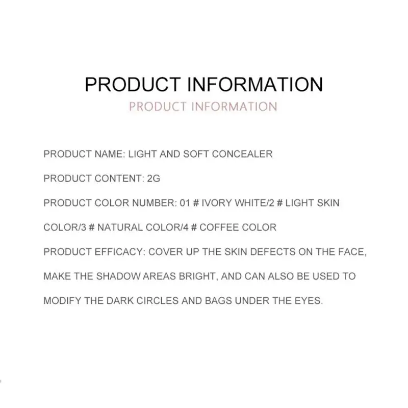 Face Concealer Cream Lasting Moisturizing Stick Modify Skin Tone Cover Acne Spots Dark Circles