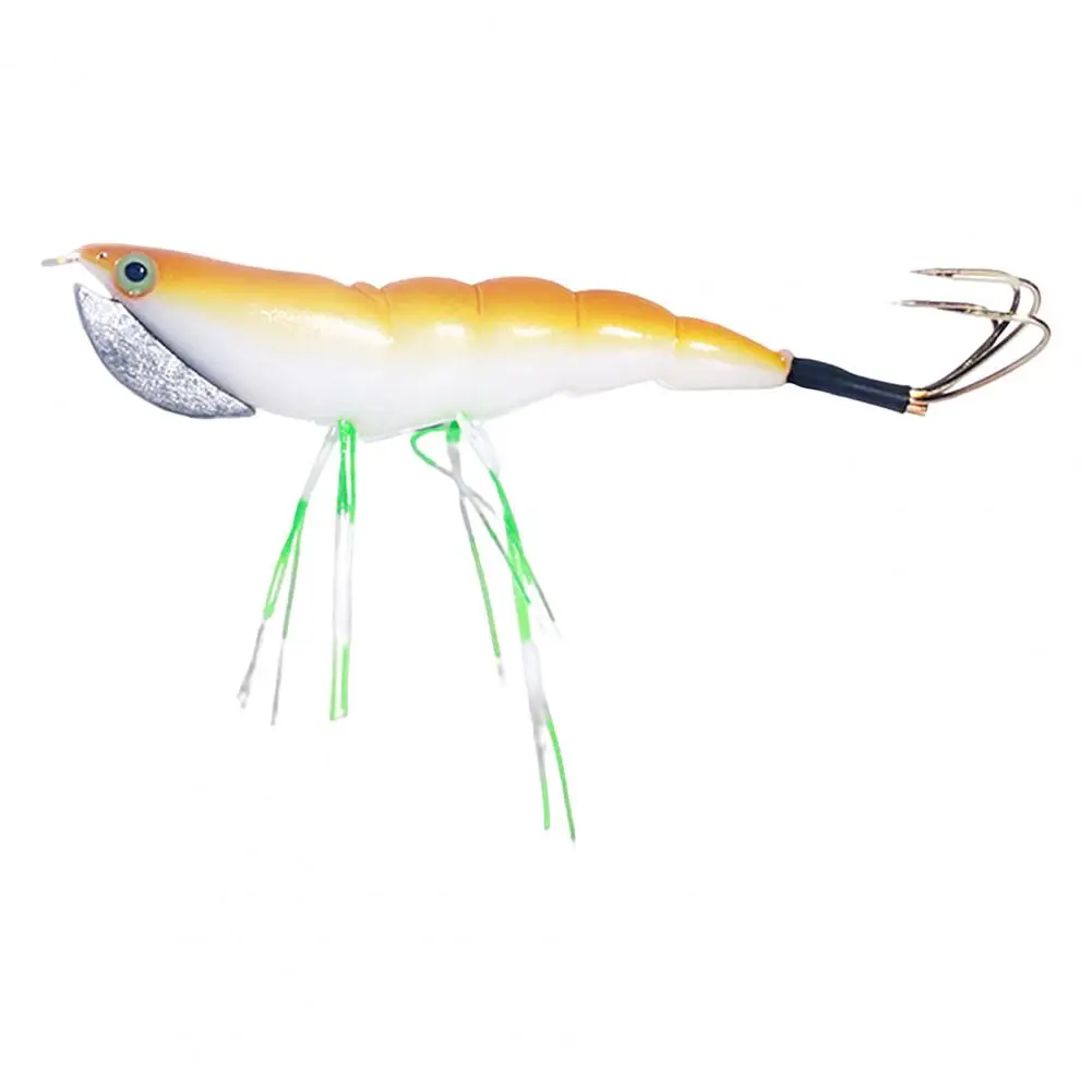 12cm/17.2g Fish Lure Bait Sharp Strong Penetration Vivid Simulation Shrimp  Shape Bait Squid Hook For Angling