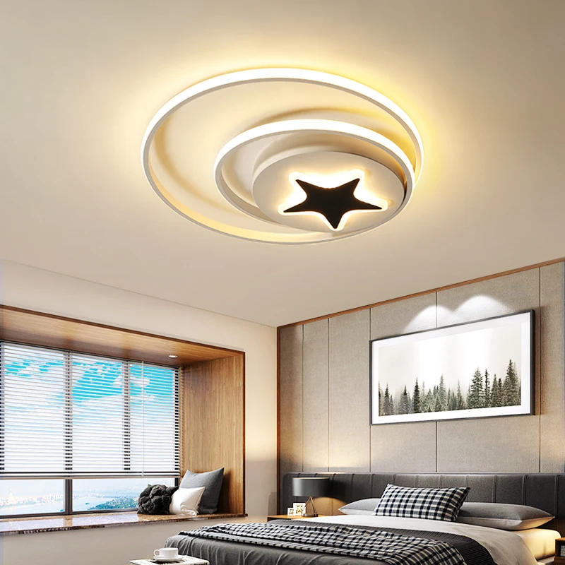 

Acrylic led chandelier, modern, simple and ultra-thin, suitable for living room, bedroom, study and Nordic lamps