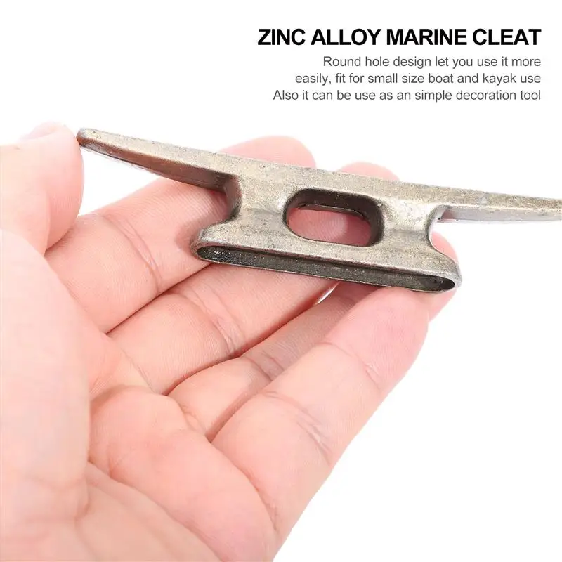 2pcs Zinc Alloy Open Base Light Weight Boat Mooring Accessories Boat Dock Cleats Marine Dock Cleat