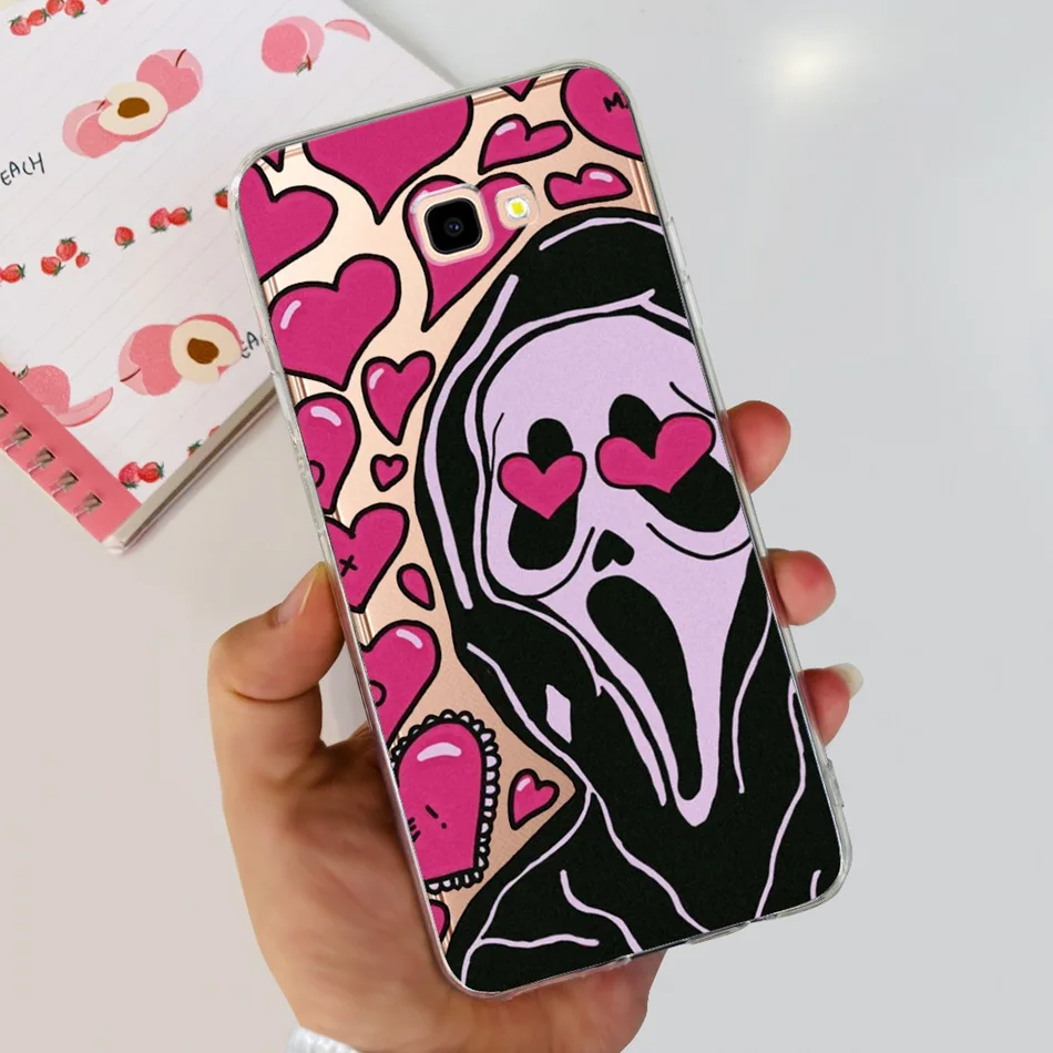 Elegant Printing Soft Silicone TPU Slim Cover for Samsung Galaxy J4 Core and J4 Plus