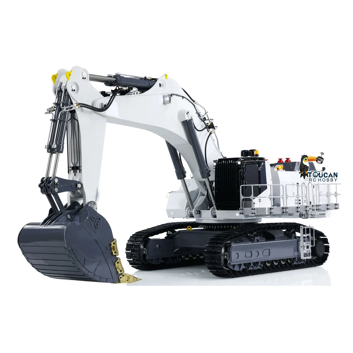 LESU Aoue 9150 1/14 RC Hydraulic Metal Excavator Double Pump Front Rear Bucket Heavy Mining Machine Toy Model TH21528-SMT3 4