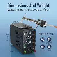 Jesverty DC Lab Power Supply 30V 60V 120V Adjustable Voltage Regulator Benchtop Switching Power Supply Preset Current On/Off - Image 6