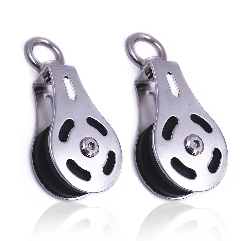 Exercise 2/mo Finance Cable Pulley Wheel Stainless Steel Swivel