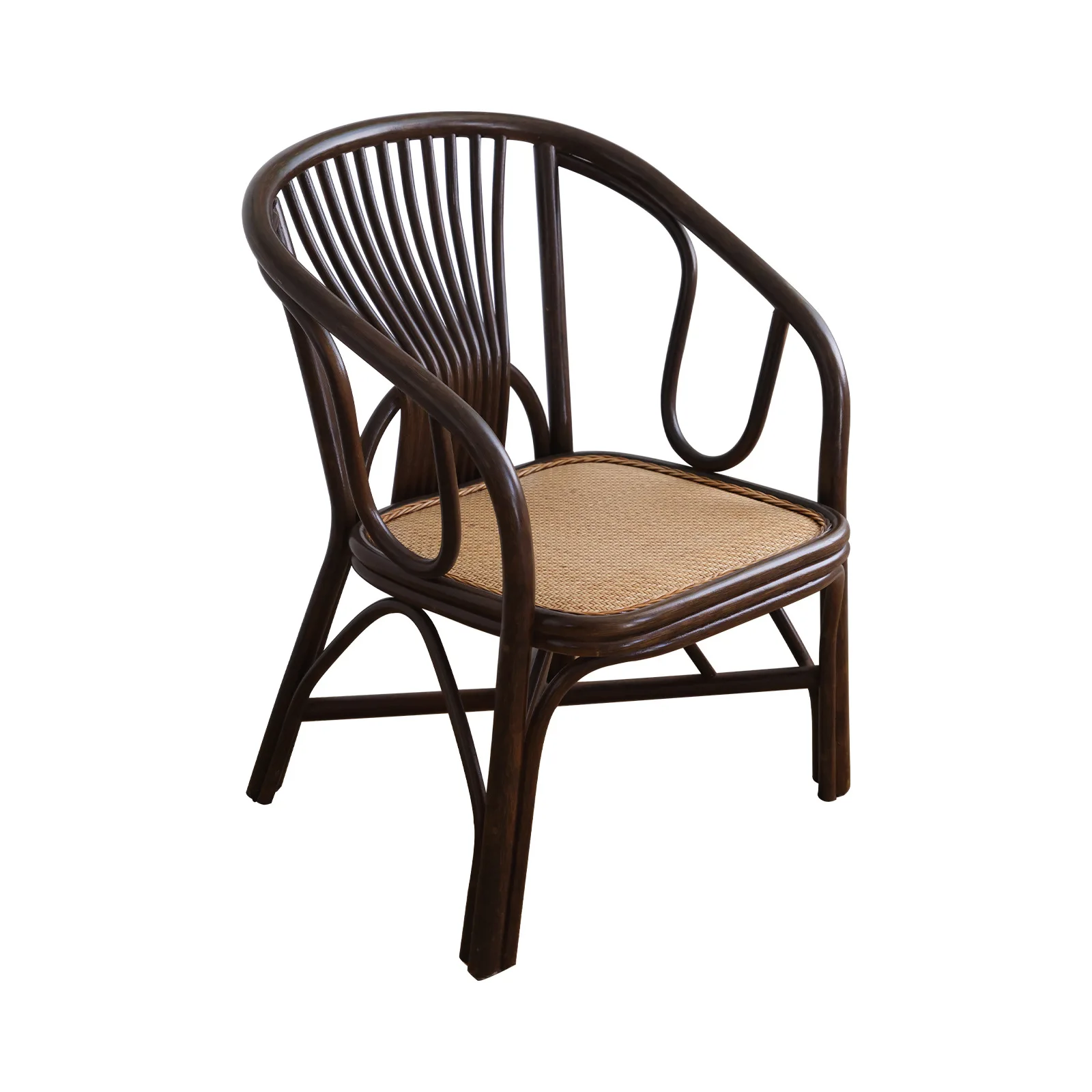 Natural Rattan Wicker Table Set Business Office Home Outdoor Real Rattan Backrest Chair Furniture Coffee Table Chair