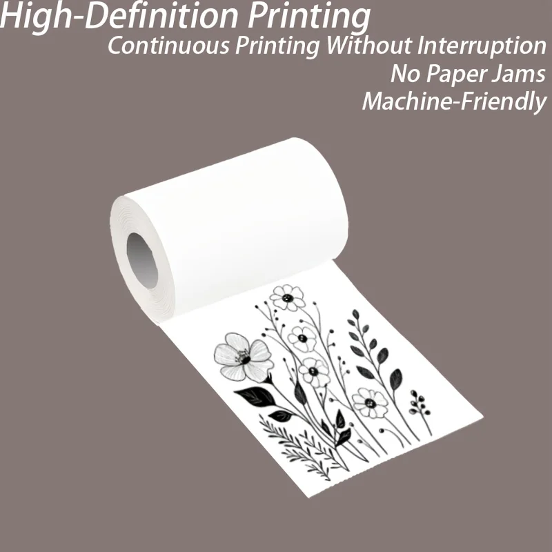 5/15/20 롤 57x25mm 비점착성 감열지, 영수증, 카메라, DIY 공예품, 크리스마스 선물용 흰색 잉크 없는 롤