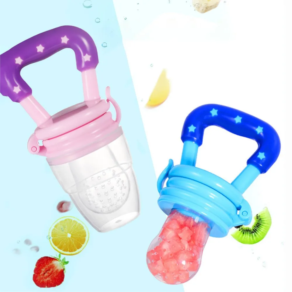 Baby Bite bag silicone pacifier silicone feeding spoon silicone fruit feeder silicone baby feeding bottle