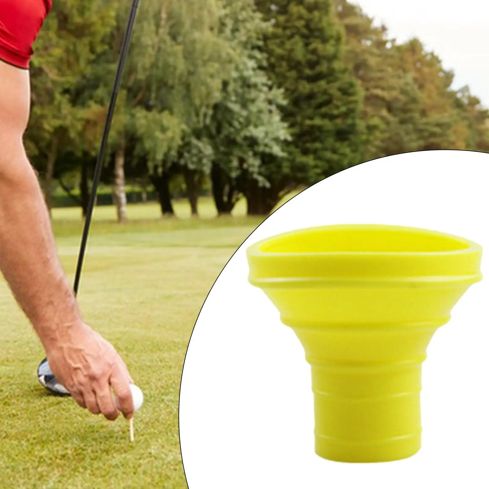 Golf Ball Retriever, Golf Ball Grabber, Picker Rubber for Golf Putter Training