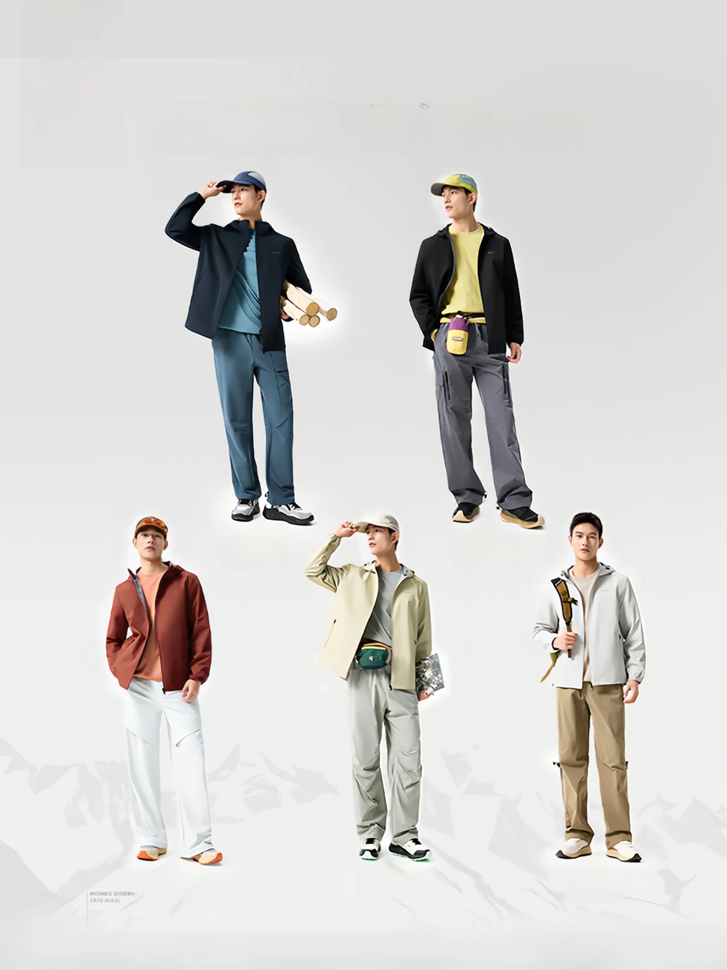 36도 남성용 방풍 웨어러블 아웃도어 스포츠웨어 경량 우븐 재킷 (후드, 지퍼 포켓, 폴리에스터 섬유)