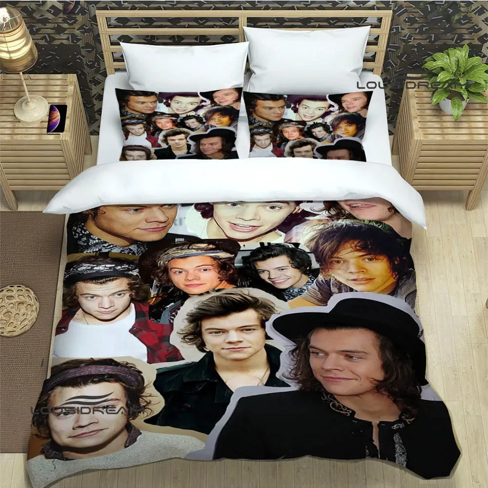 

Singer H-Harry-Styles Printed Bedding Sets exquisite bed supplies set duvet cover comforter set bedding set luxury birthday gift