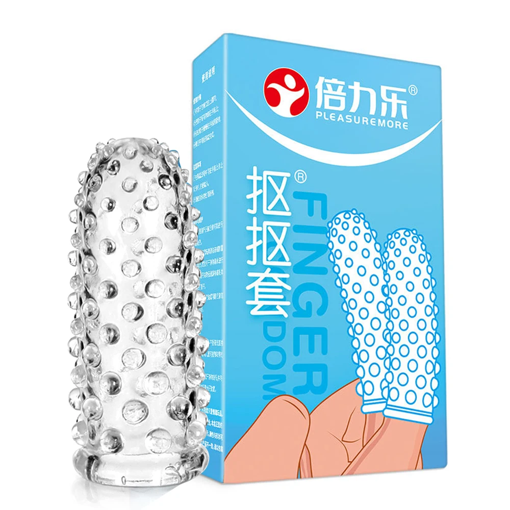 G Point Stimulation Finger Sleeves Clitoris Massage Sex Toys For Woman Gay Penis Sleeve Sex Delay Reusable Condom Sex Products