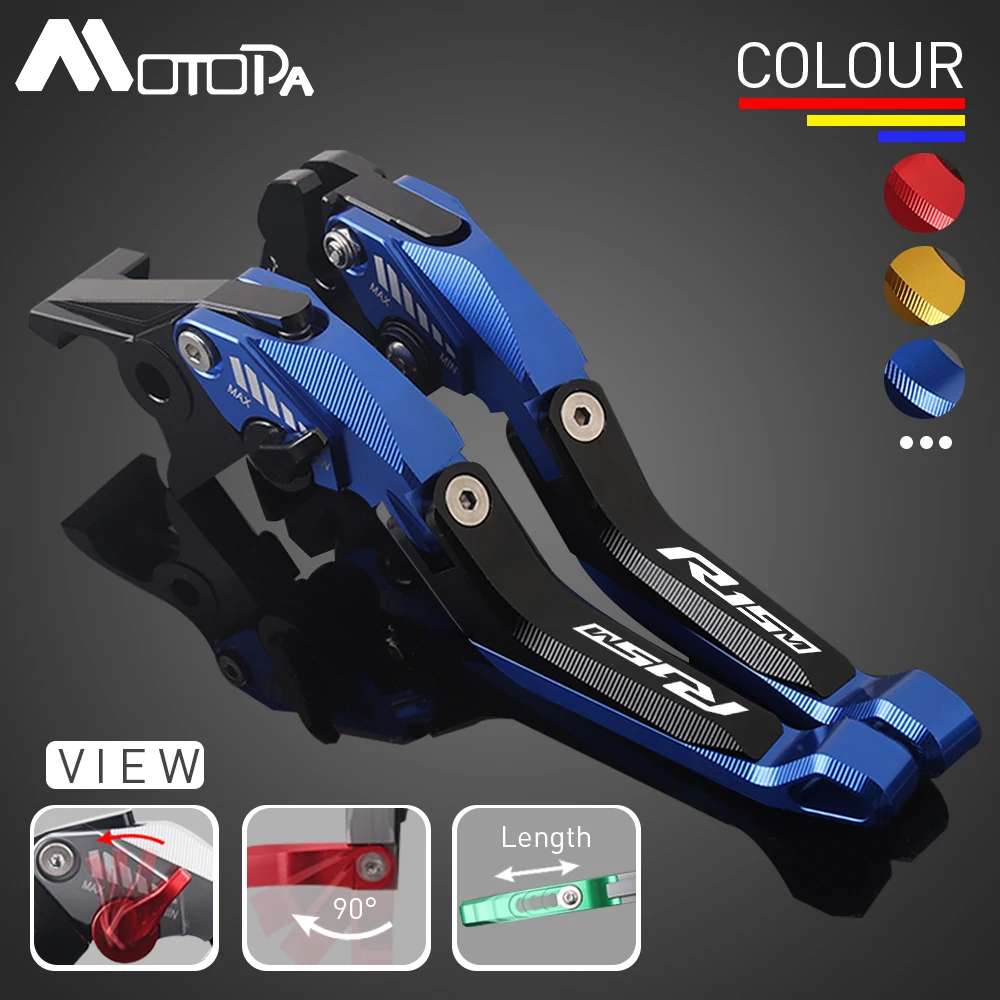 

Для YAMAHA YZF R15M 2022 R15 M 2022-2023 MOTOPA мотоцикл R15M регулируемые CNC 5D алюминиевые рычаги тормозной муфты ручка