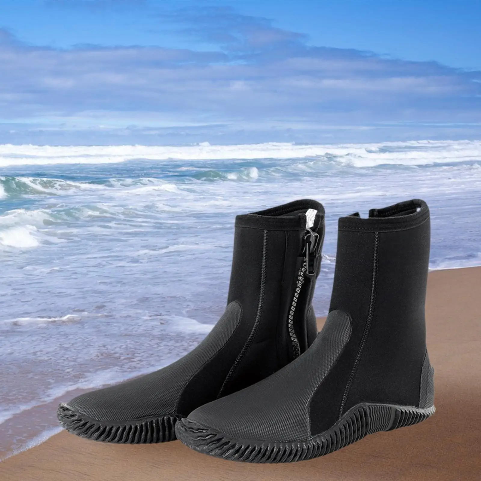 Neoprene Dive Boots 5mm Thermal Water Shoes for Fishing Wakeboarding Rafting