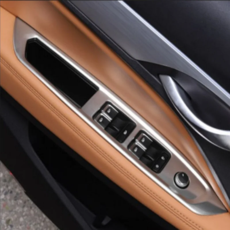

SBTMY For Geely Tugella 2019-22 FY11 Stainless steel decorative frame for car window glass lifting button panel