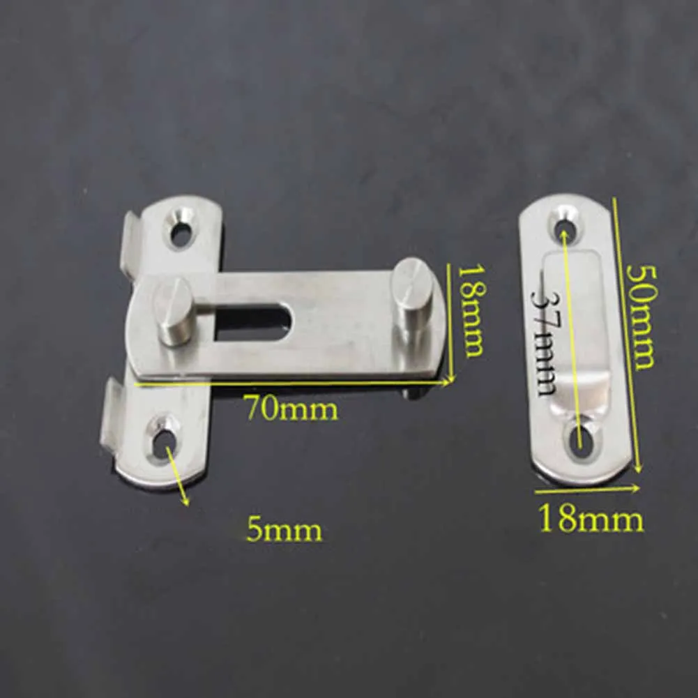Description Picture 5 of item90 Degree Hasp Latches Stainless Steel Sliding Door Chain Locks for Window