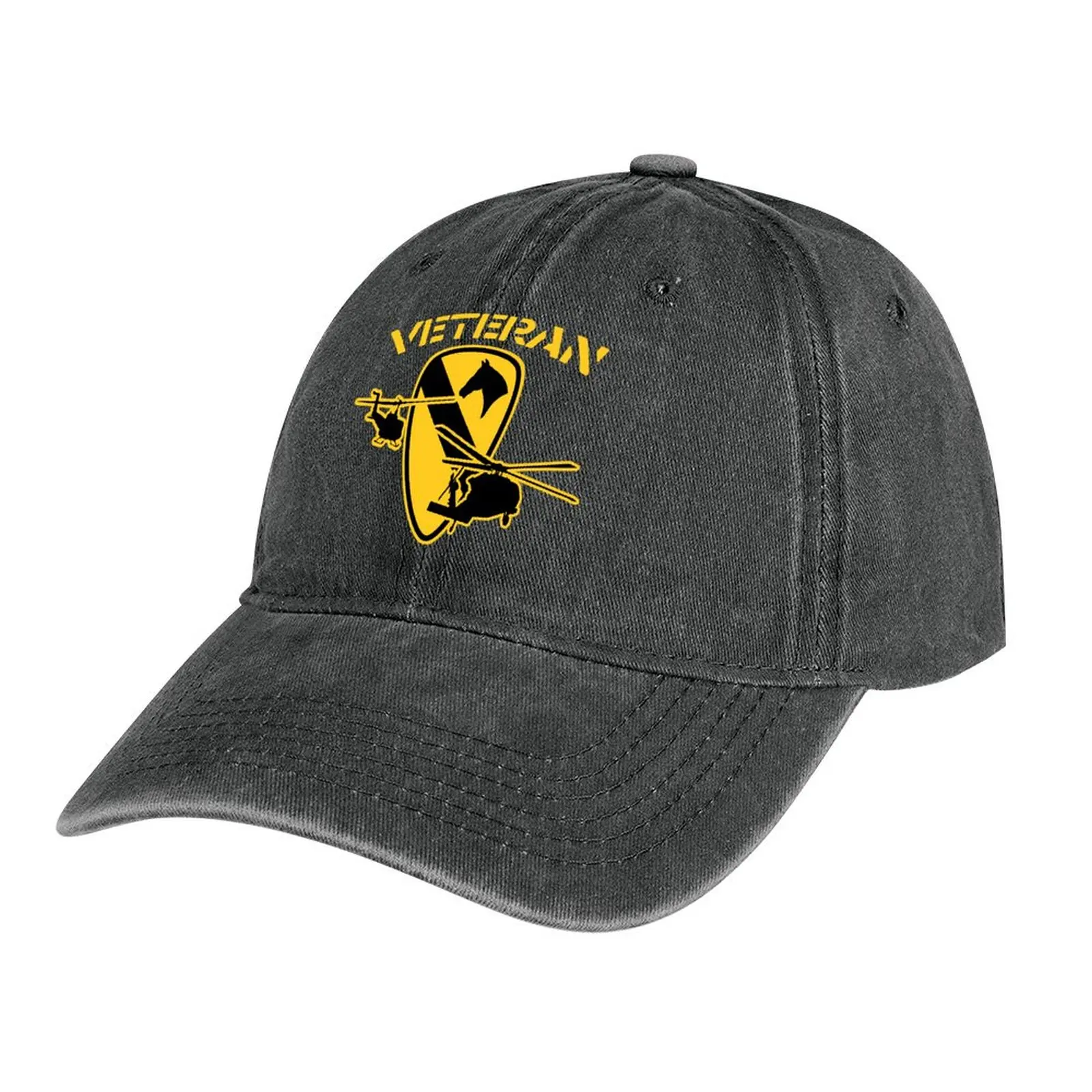 

1st Air Cavalry Division Veteran Cowboy Hat Luxury Hat Thermal Visor Military Cap Man Caps Male Women's