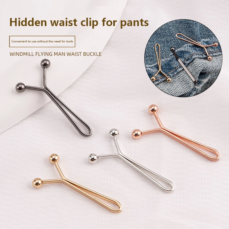 Detachable buckle clips 4PCS for jeans skirts pants waist sleeve tightening