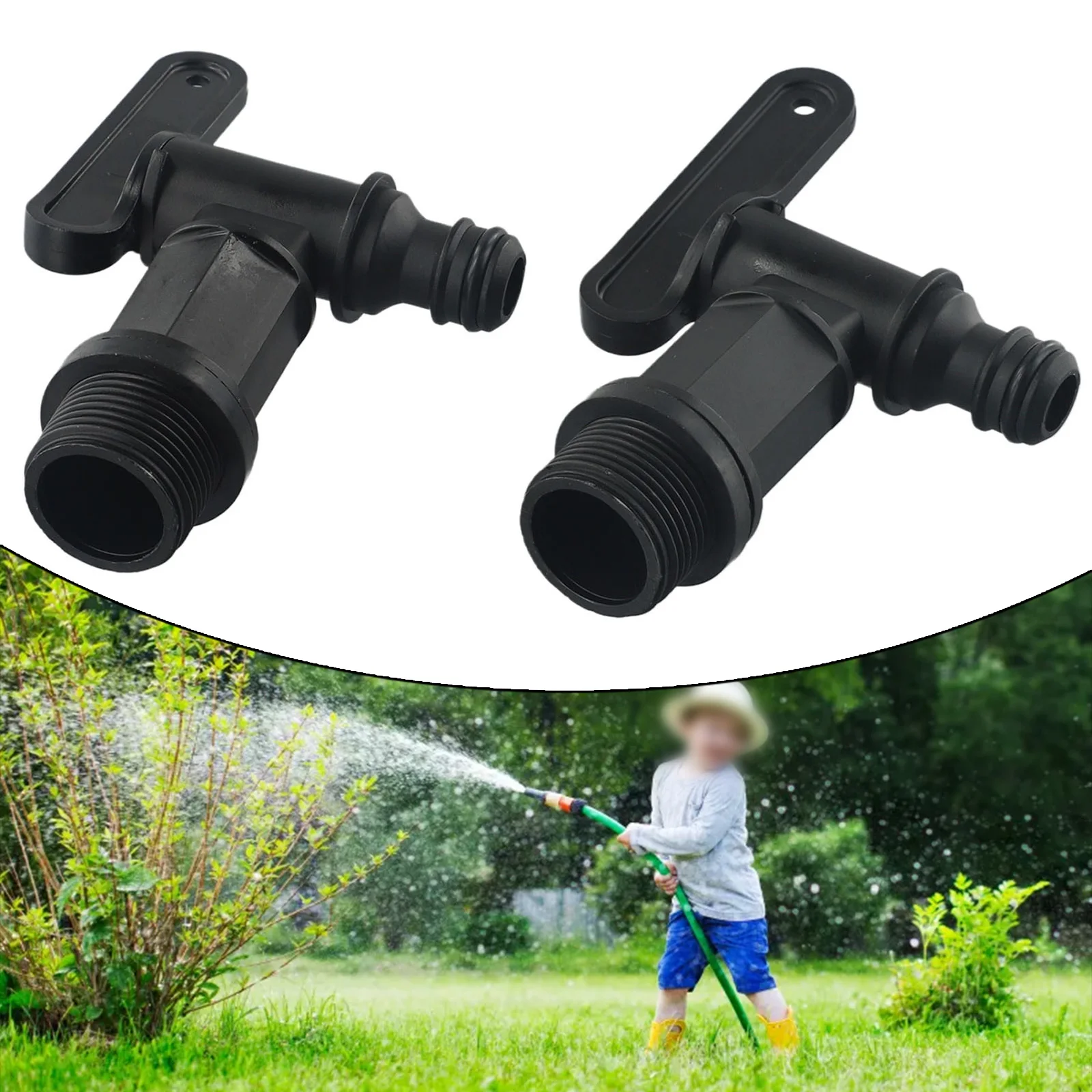 

2× RAIN WATER TANK 3/4IN GARDEN WATER SPOUT WATER TANK SPOUT VALVE Garden Supplies Tank Spout Valves Spout Valve Adapter