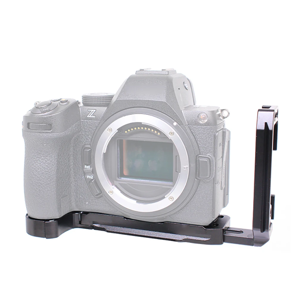 Nikon Z5II Z6III Z5/Z6/Z7/Z6II/Z7II 카메라 삼각대 어댑터 L-플레이트 용 Arca Swiss 수직 L 브래킷 용 퀵 릴리스 플레이트