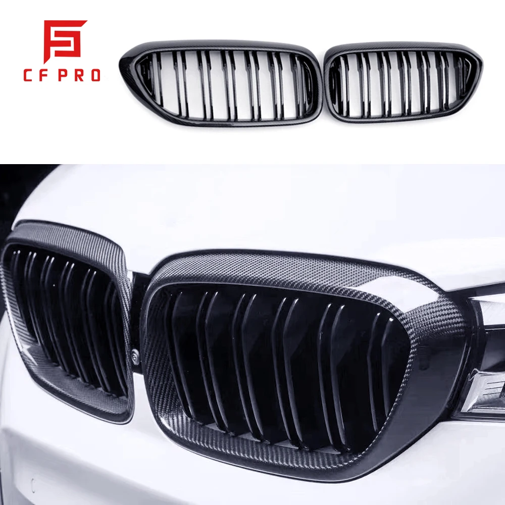 

Car Grille Sport Racing Front Bumper Air Intake Grill For BMW 5 Series G30 2016-2023 Car Accessories