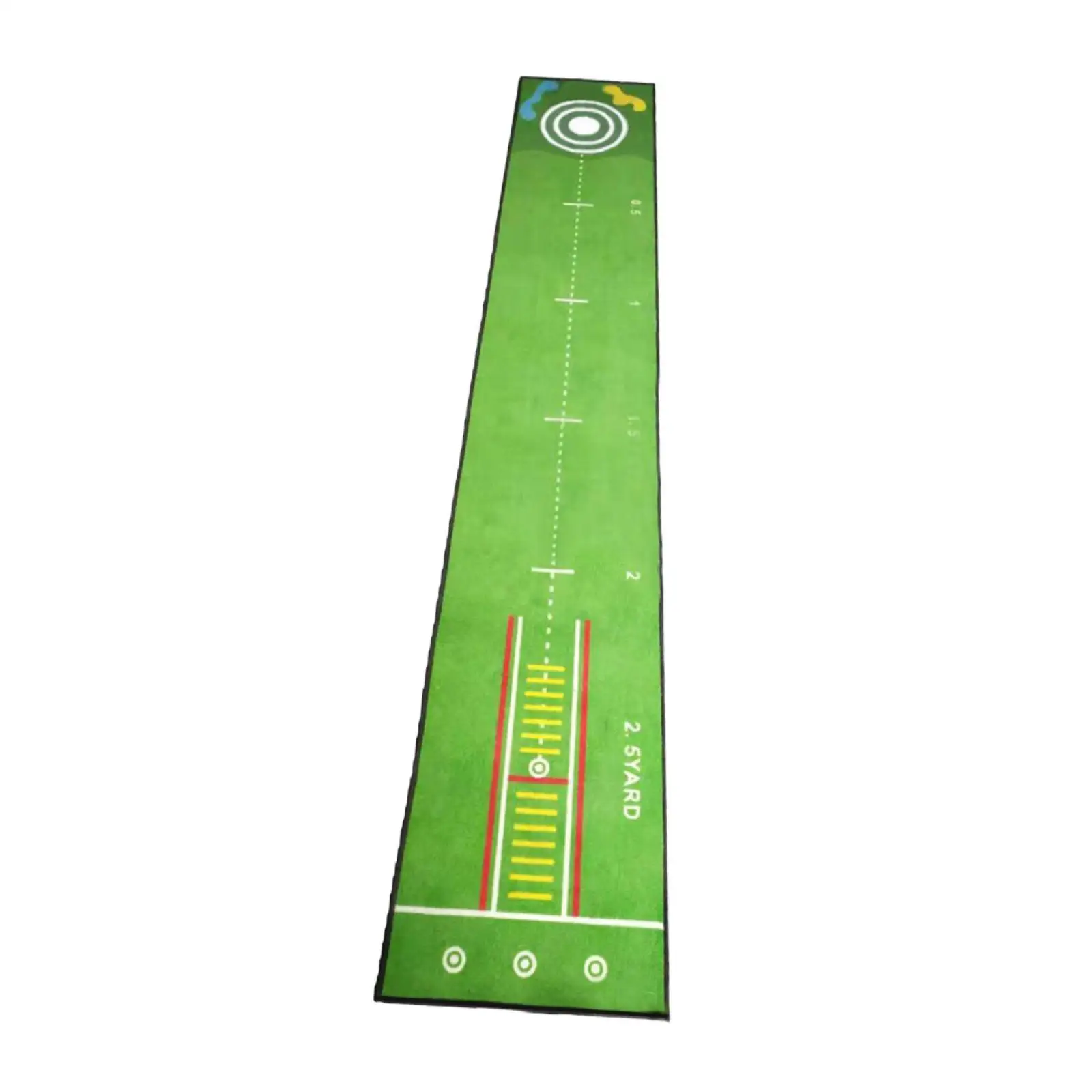 Golf Putting Mat Training Aid Improve Putting Accuracy Foldable Storage Golfing Accessory Golf Practice for Office Backyard