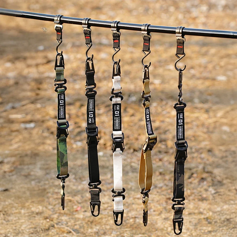 Outdoor Camping Adjustable Molle Sling Shoulder Strap with Hanging Ring