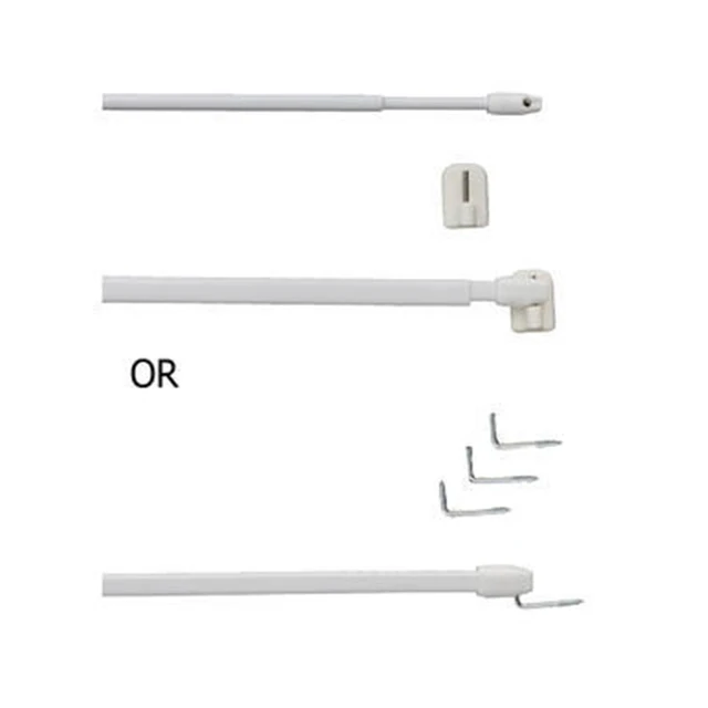 Supporti Per Tenda Regolabili - Per Camera Da Letto E Armadi | Con Viti Inclusive, Bianco (4 Pezzi) - Foto 10