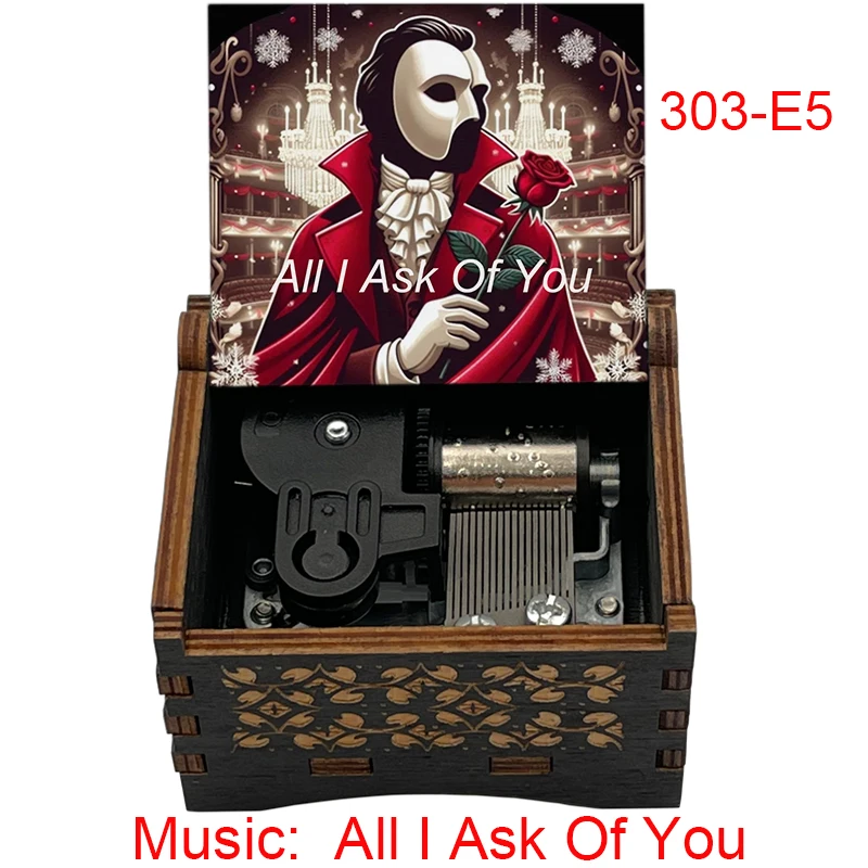 오페라의 유령 뮤직 박스 - Think of me/All I Ask of You 멜로디즈 - 팬들을 위한 특별한 음악 선물, 친구들을 위한 생일 기념품