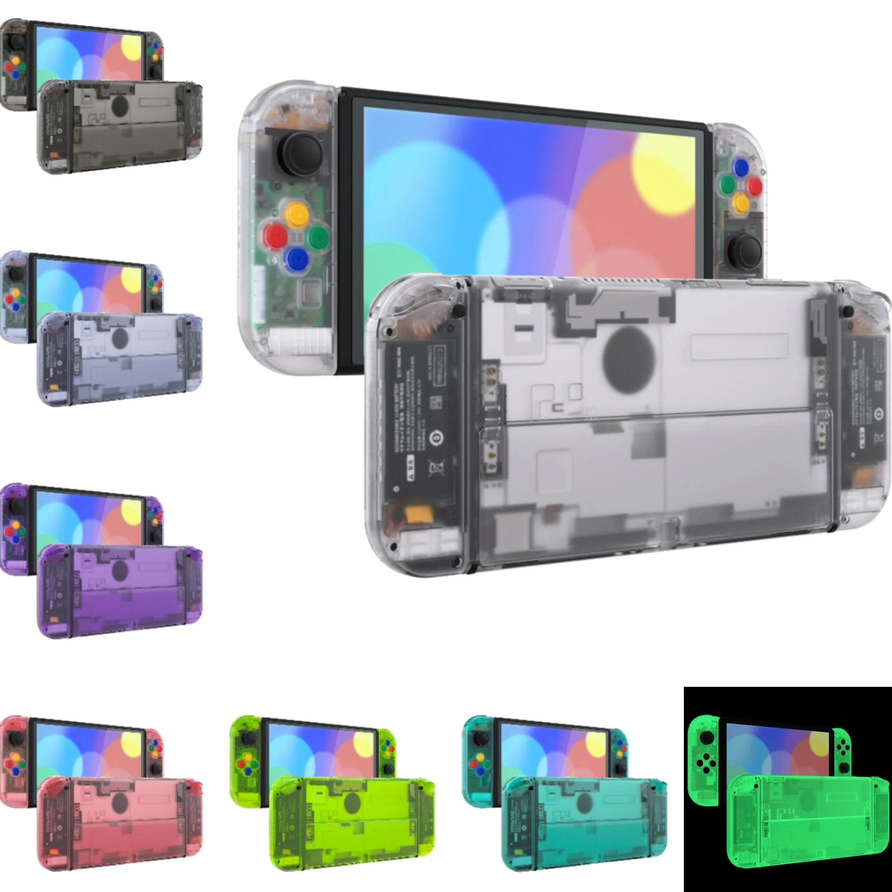 【カスタム】Nintendo Switch 本体 クリアイエロー カスタム】Nintendo Switch 本体 クリアイエロー