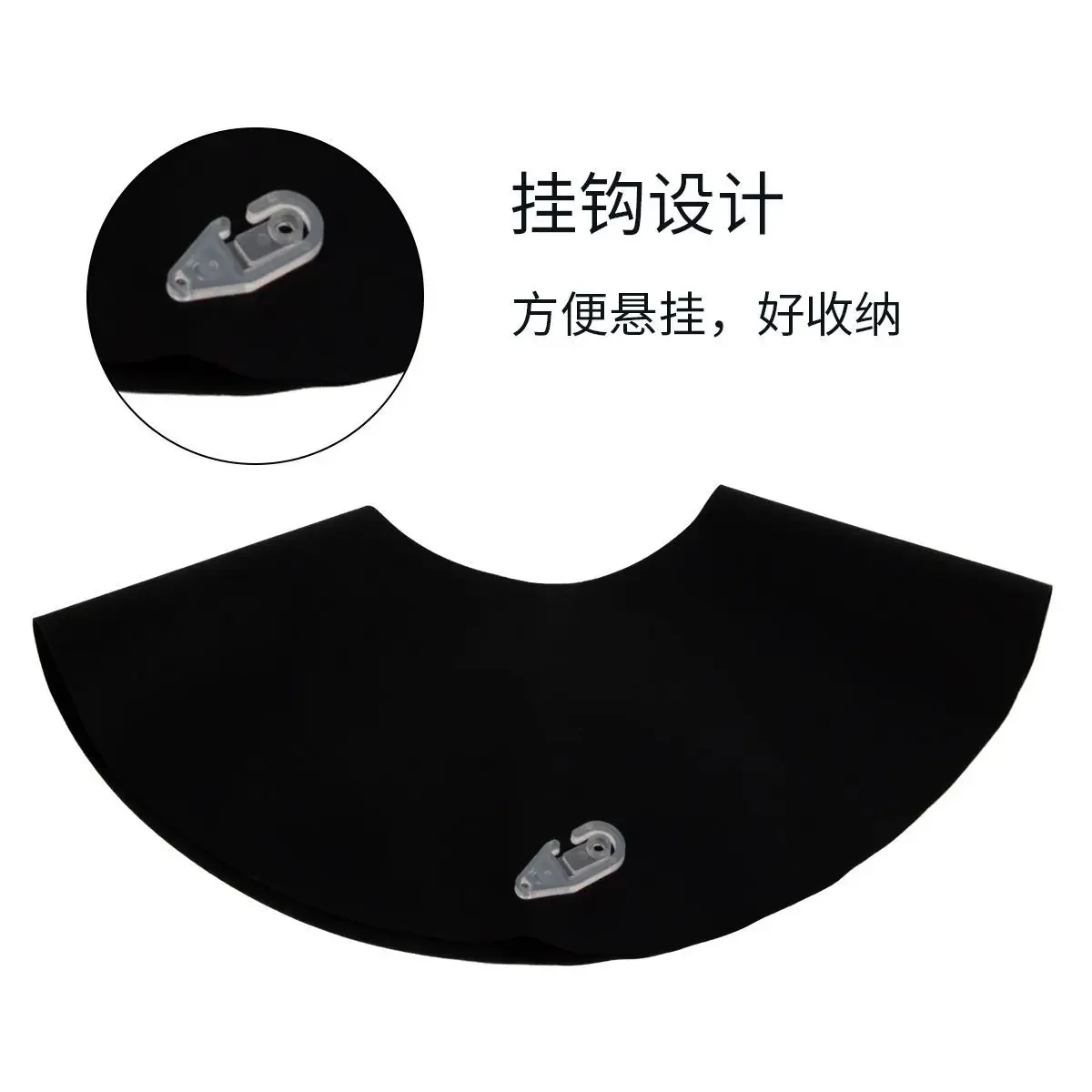 Accesorios Waterproof Salon Hair Dye Neck Collar Haircut Wrap Hairdressing Shawl Silicone Hair Cutting Cape for Styling 3