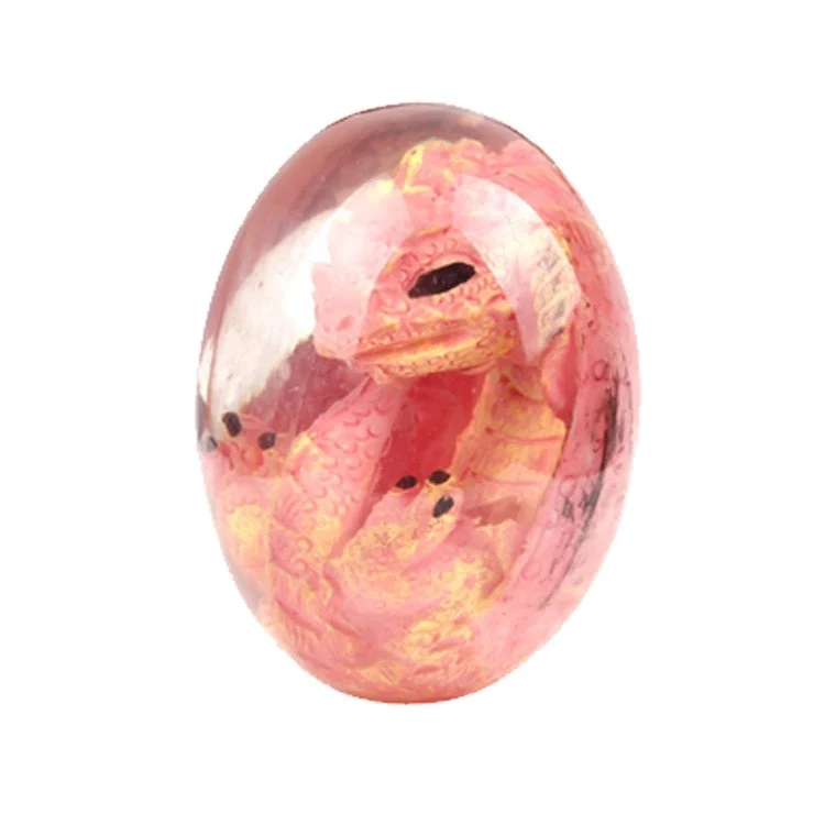 Lava Dragon Egg Resin Statue - Unique Room Decoration and Collector's Gemstone Souvenir
