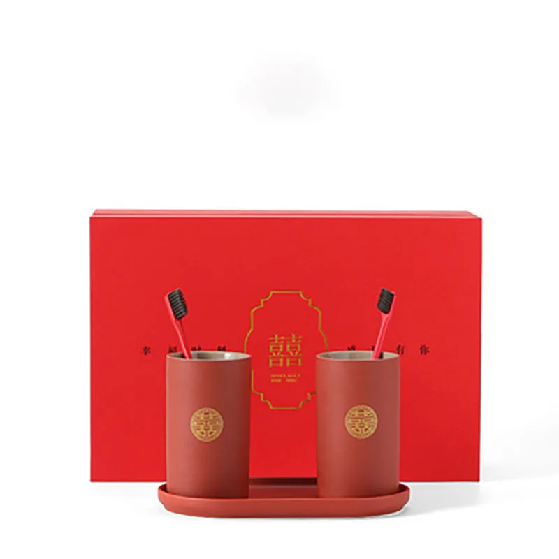 Double Happiness Couple Mug Set, Unique Funny Tea, Ceramic Cup Set for Bride and Groom, Anniversary, Wedding, Girlfriend Wife