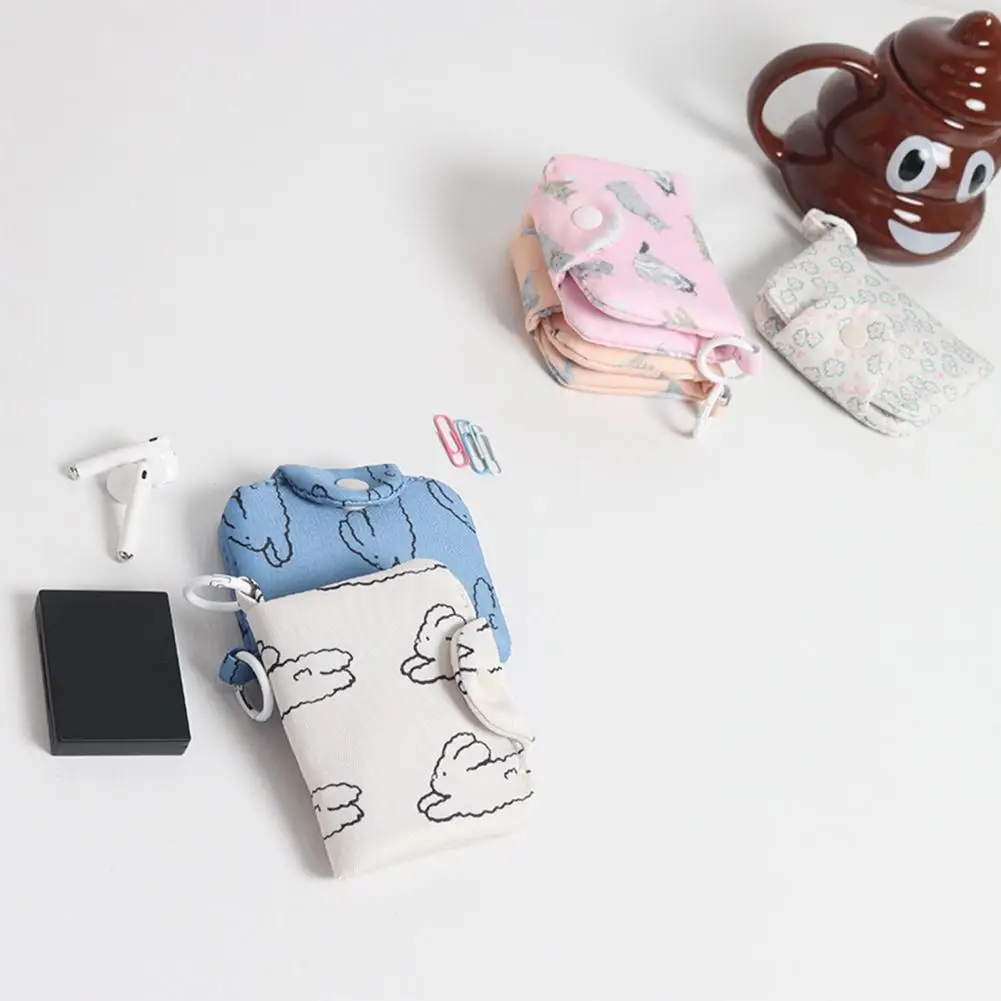 Polyester Wallet Portable Coin Wallet Adorable Coin Fashion Card Holder for Girls Cute Mini Storage for Use Students