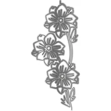 

2022 New Japanese Anemone Metal Cutting Dies Scrapbook Diary Decorate Stencil Embossing Template Diy Greeting Card Handmade Mold