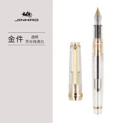 Luxury Elegant Fountain Pen with Extra Fine Nib - New Color Collection - M (Transparent)