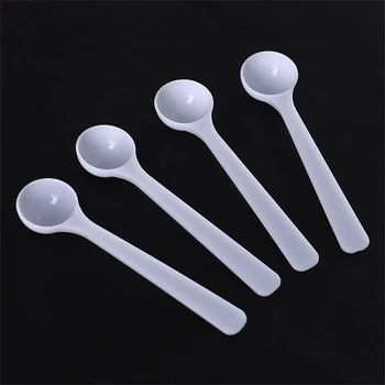 300pcs 1g/3g/5g Measuring Spoon Plastic Powder Milk Coffee Scoop  Teaspoon Baking Gadgets Kitchen Accessories