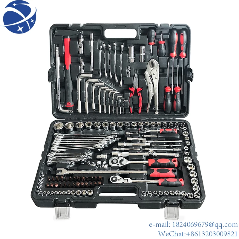 

150 PCS Portable Metric Mechanics Ratchet Wrench Kit sockets Tool Set Screwdriver Combination Spanner Tools Kit