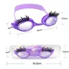 High Quality Silicone Children Eyelash Swimming Goggles Waterproof Anti-fog Swimming Goggles PC HD Eyelash Goggles 6