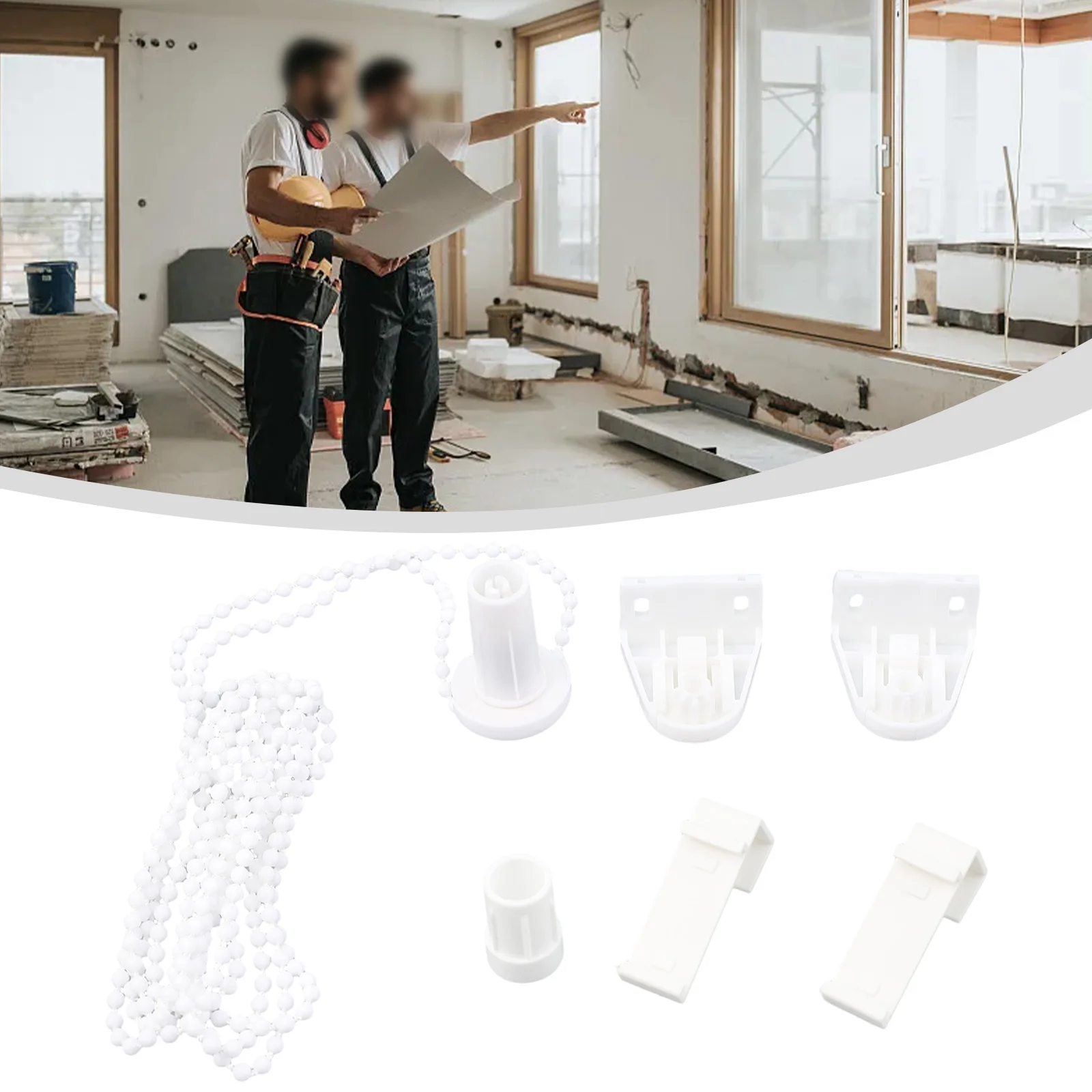 Roller Blind Accessories Superior Pulley Chain Repair Fitting Kit For Curtain Rods Roller Blind Controller Set