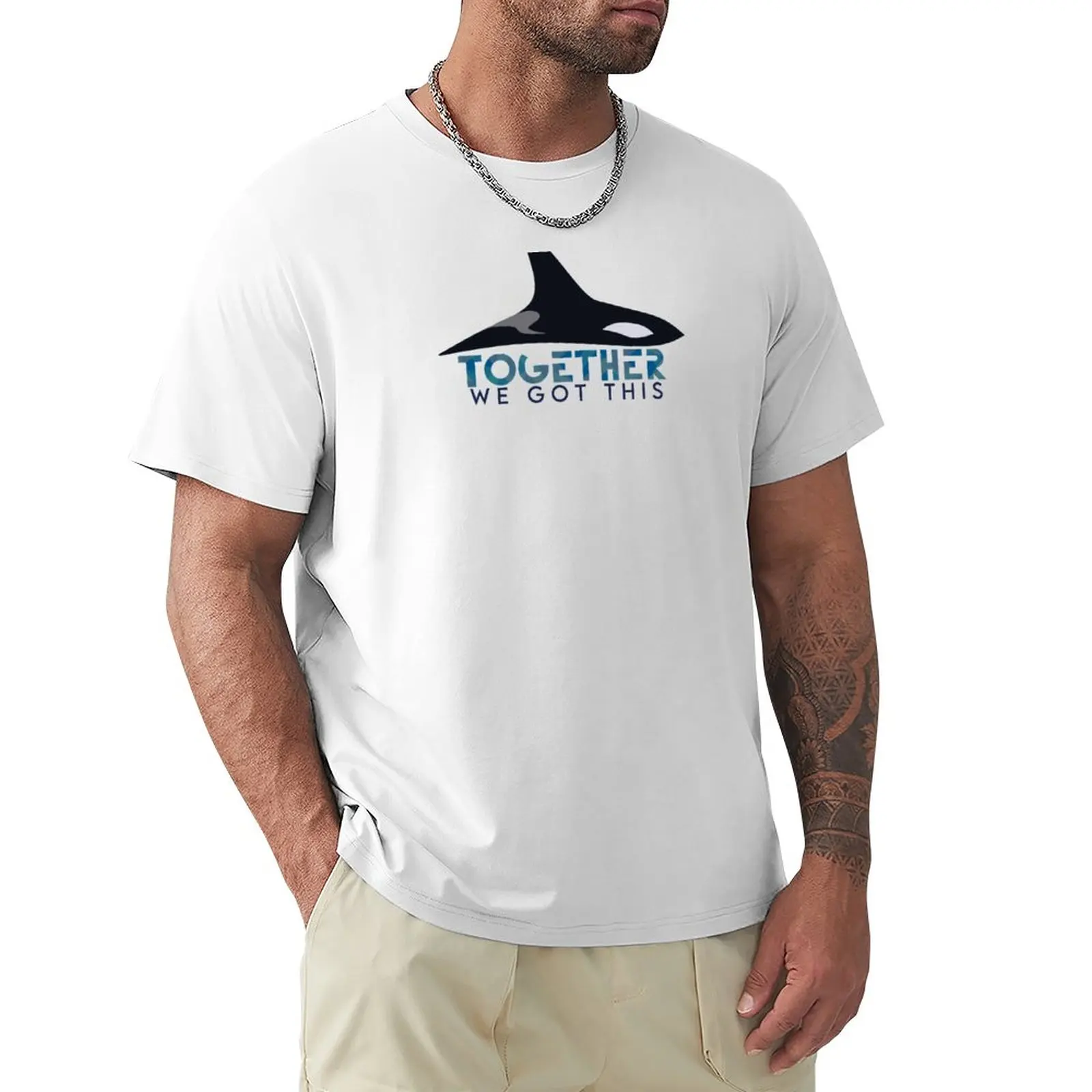 

Orca Encounter Quote T-Shirt man clothes Anime t-shirt workout shirts for men
