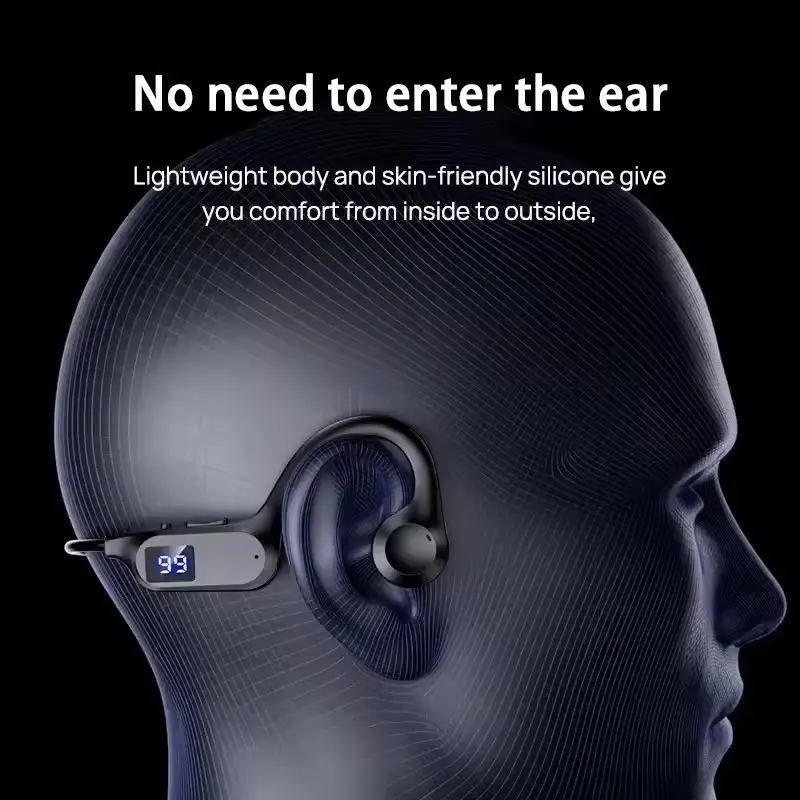 Wireless Earphone Bone Conduction Sport Swimming Bluetooth Compatible Headphone Hand-free With Mic For Running X7 Earbuds - Image 3