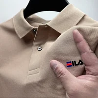 Nouveau polo pour homme d'été avec col rabattable, tendance, pour la pêche en plein air, décontracté et respirant, haut à manches courtes pour homme 2